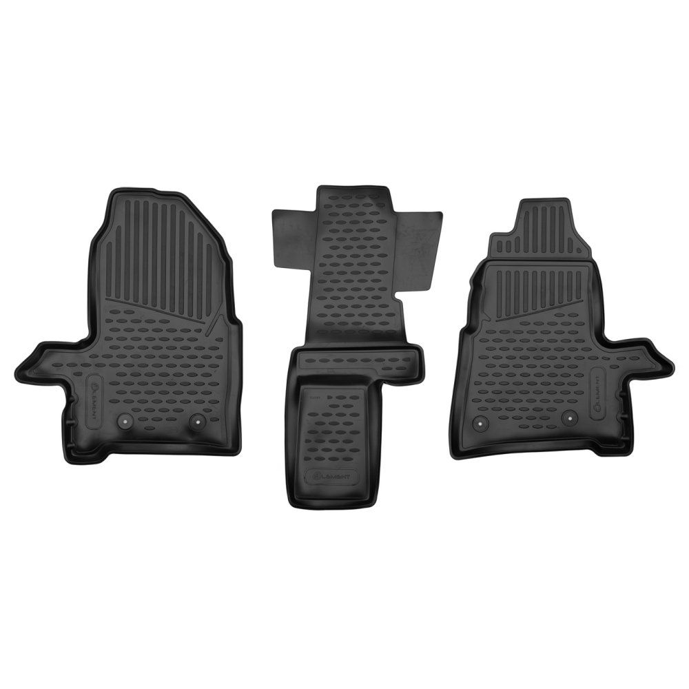 Novline Rubber Floor Mat Set for Ford Transit Custom DriveDen