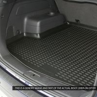 Tailored Black Boot Liner to fit Honda Jazz Mk.2 2008 - 2015