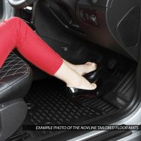 Tailored Black Rubber 4 Piece Floor Mat Set to fit Audi A4 Saloon & A4 Avant (B9) 2016 - 2021