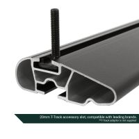Wing Black Aluminium Roof Bars to fit Volkswagen ID.3 2020 - 2021 (No Roof Rails)