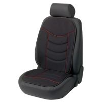 Elegance Plus Black/Red Car Seat Cushion