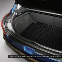 Tailored Black Boot Liner to fit Volkswagen Polo Mk.6 2018 - 2021 (with Raised Boot Floor)