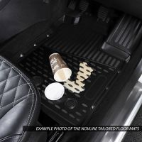 Tailored Black Rubber 4 Piece Floor Mat Set to fit Land Rover Discovery Sport 2014 - 2019