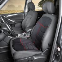 Elegance Plus Black/Red Car Seat Cushion