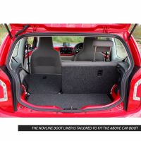Tailored Black Boot Liner to fit Volkswagen UP! 2012 - 2021 (with Raised Boot Floor)
