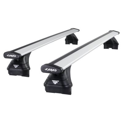 Pro Wing Silver Aluminium Roof Bars to fit Jeep Compass 2017 - 2021 (Closed Roof Rails)