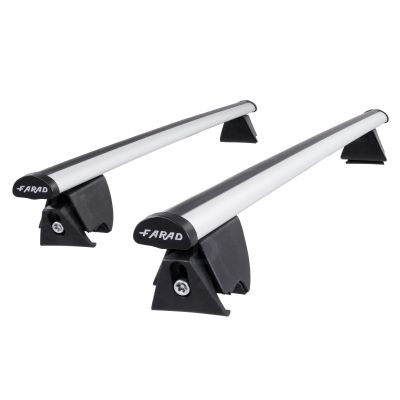 Hilo Aero Silver Aluminium Roof Bars to fit BMW X5 (E70) 2007 - 2013 (Closed Roof Rails)