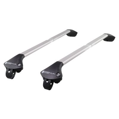 Oval Aluminium Silver Roof Bars to fit Jeep Renegade (BU) 2015 - 2021 (Open Roof Rails)