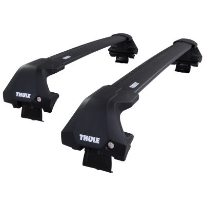WingBar Edge Black Aluminium Roof Bars to fit Jaguar E-Pace 2017 - 2021 (No Roof Rails)