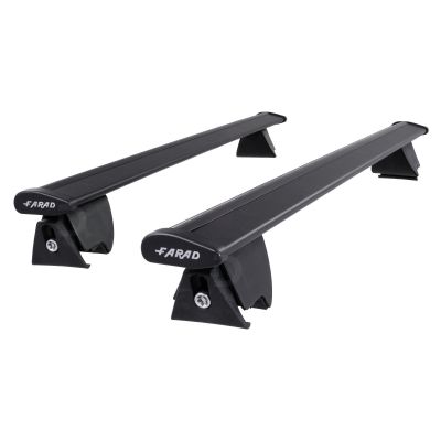 Hilo Wing Black Aluminium Roof Bars to fit Suzuki Vitara 2015 - 2021 (Closed Roof Rails)