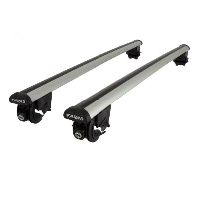 Aero Silver Aluminium Roof Bars to fit Renault Scenic Mk.3 2009 - 2016 (Open Roof Rails)