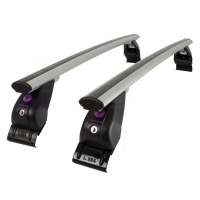 Aero Silver Aluminium Roof Bars to fit Audi A3 Saloon (8V) 2013 - 2020 (No Roof Rails)