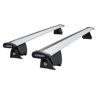 Hilo Wing Silver Aluminium Roof Bars to fit BMW X2 (F39) 2018 - 2021 (Closed Roof Rails)
