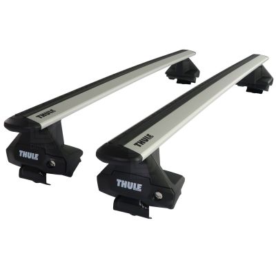 WingBar Evo Silver Aluminium Roof Bars to fit Jaguar E-Pace 2017 - 2021 (No Roof Rails)