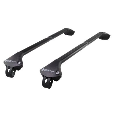 Oval Aluminium Black Roof Bars to fit Mazda 6 Estate Mk.3 2013 - 2018 (Open Roof Rails)